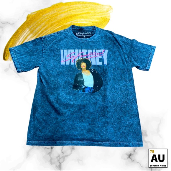 Closing Sale!! - Vintage Style Whitney Houston Short Sleeve Tee - Picture 3 of 3